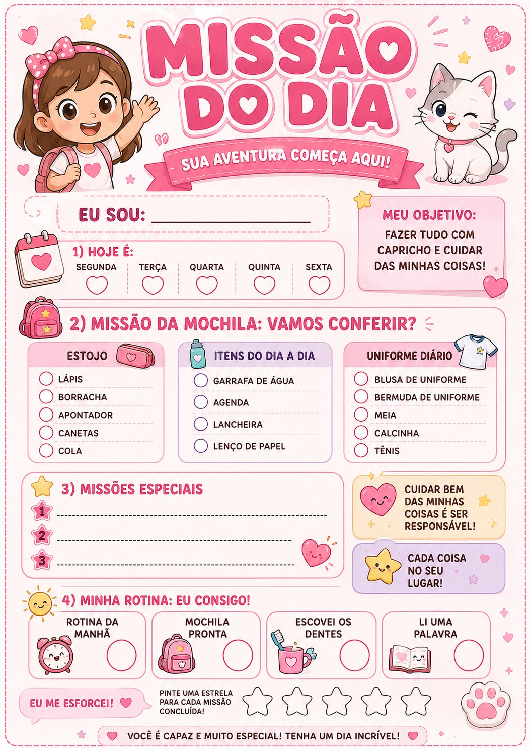 Missão do Dia versão rosa